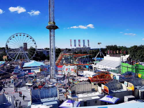 Hofer Volksfest 2022  von Oben am Tag 6.8.22 – Foto 3