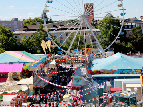 Hofer Volksfest 2022  von Oben am Tag 6.8.22 – Foto 19