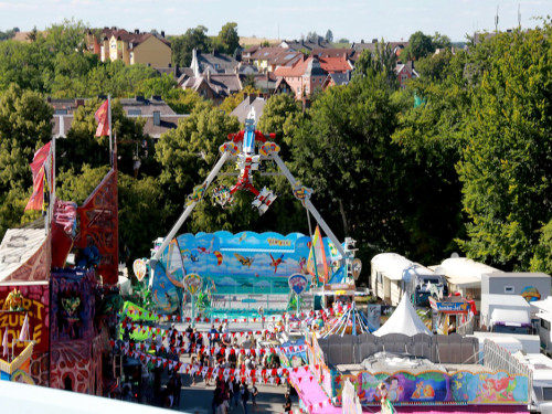 Hofer Volksfest 2022  von Oben am Tag 6.8.22 – Foto 21