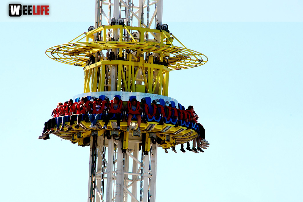 Hofer Volksfest 2022  von Oben am Tag 6.8.22