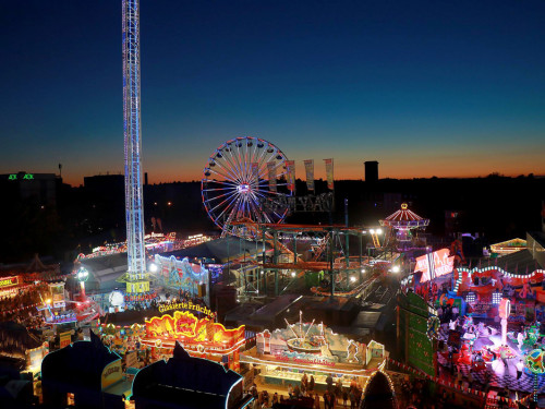 Hofer Volksfest 2022  von Oben bei Nacht 6.8.22 – Foto 5