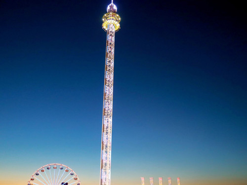 Hofer Volksfest 2022  von Oben bei Nacht 6.8.22 – Foto 15