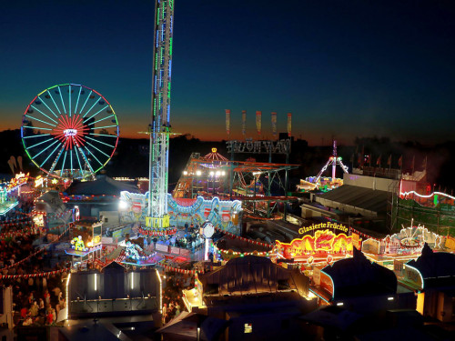 Hofer Volksfest 2022  von Oben bei Nacht 6.8.22 – Foto 18