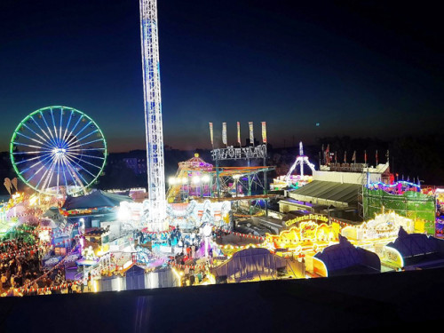 Hofer Volksfest 2022  von Oben bei Nacht 6.8.22 – Foto 23