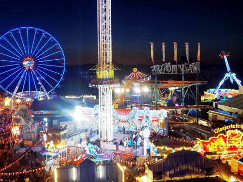 Hofer Volksfest 2022  von Oben bei Nacht 6.8.22 – Foto 24