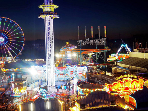 Hofer Volksfest 2022  von Oben bei Nacht 6.8.22 – Foto 25