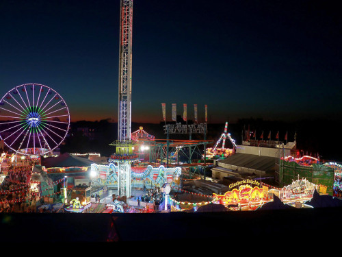 Hofer Volksfest 2022  von Oben bei Nacht 6.8.22 – Foto 29