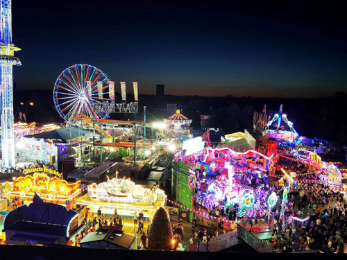 Hofer Volksfest 2022  von Oben bei Nacht 6.8.22 – Foto 30