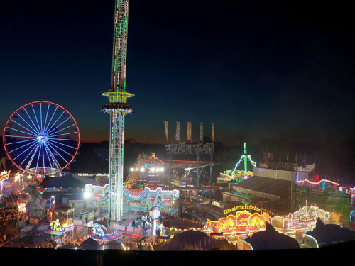 Hofer Volksfest 2022  von Oben bei Nacht 6.8.22 – Foto 31