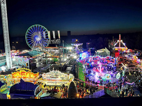 Hofer Volksfest 2022  von Oben bei Nacht 6.8.22 – Foto 32