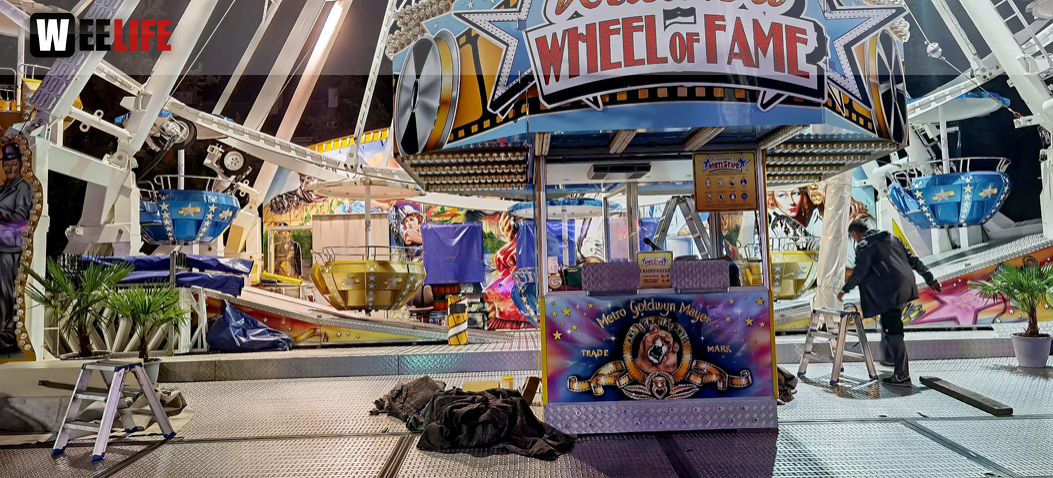 Hofer Volksfest 2022 Abbau 7.8.22 8.8.22