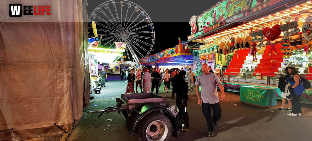 Hofer Volksfest 2022 Abbau 7.8.22 8.8.22