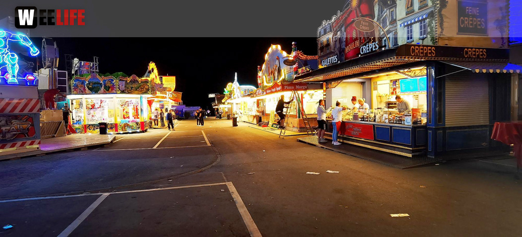 Hofer Volksfest 2022 Abbau 7.8.22 8.8.22