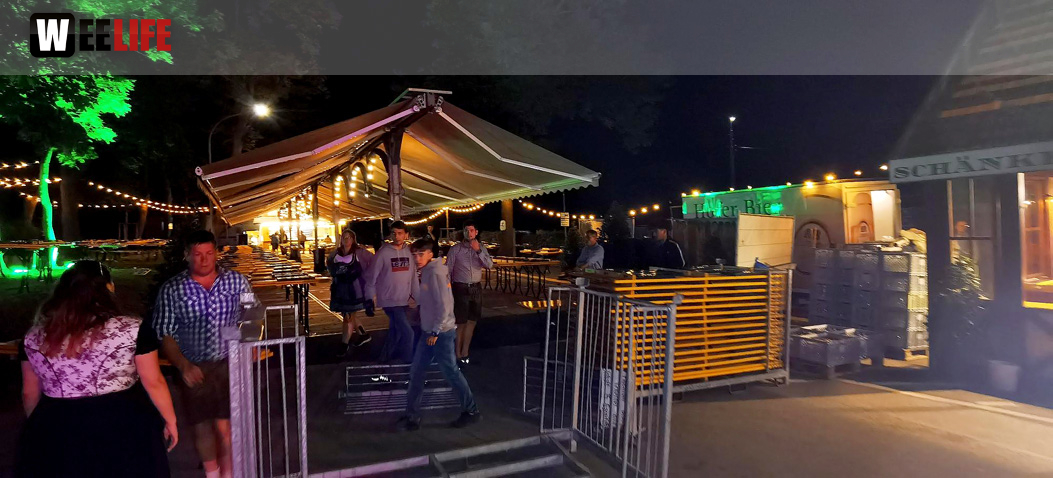 Hofer Volksfest 2022 Abbau 7.8.22 8.8.22