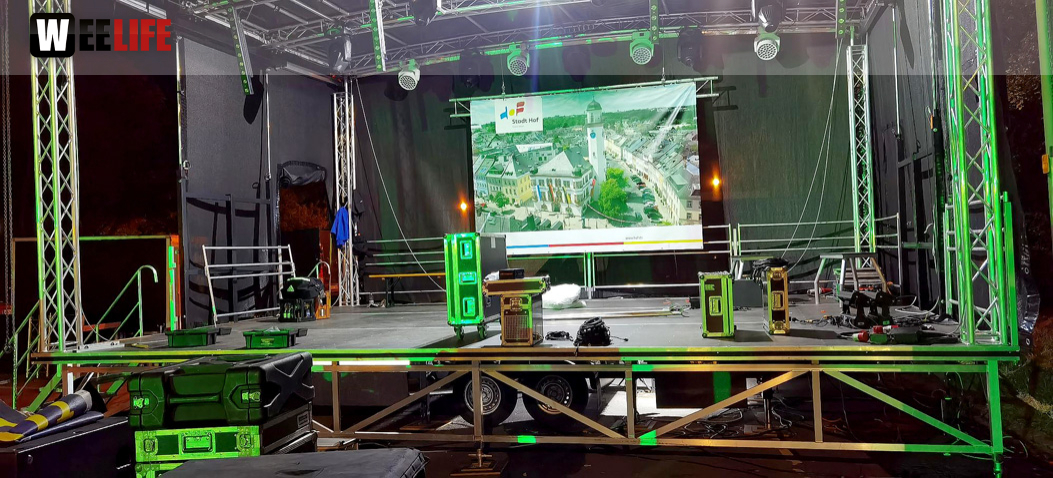 Hofer Volksfest 2022 Abbau 7.8.22 8.8.22