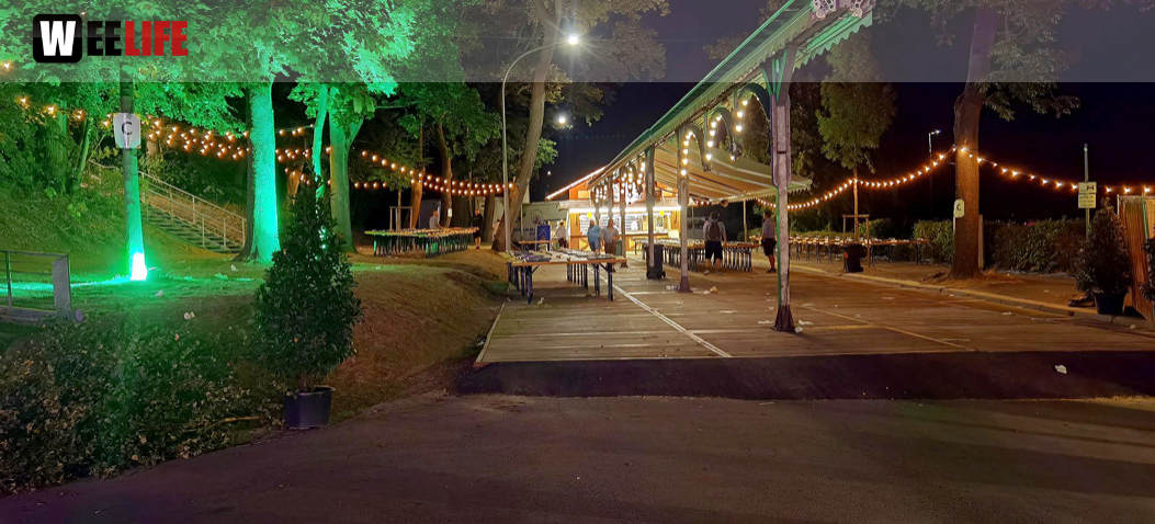 Hofer Volksfest 2022 Abbau 7.8.22 8.8.22