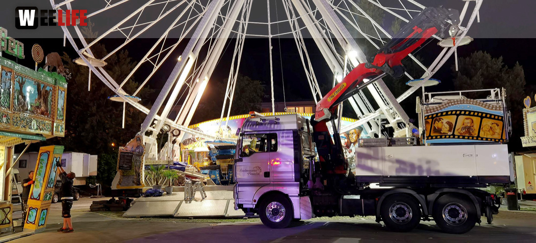 Hofer Volksfest 2022 Abbau 7.8.22 8.8.22