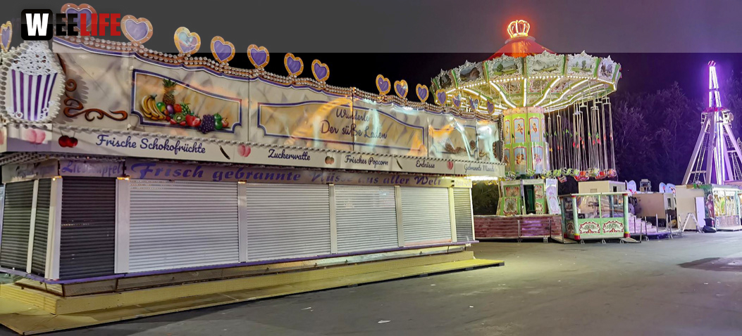Hofer Volksfest 2022 Abbau 7.8.22 8.8.22