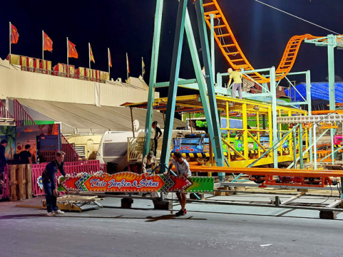 Hofer Volksfest 2022 Abbau 7.8.22 8.8.22 – Foto 39