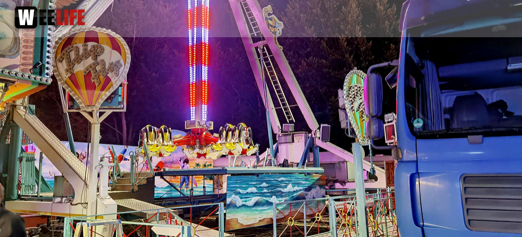 Hofer Volksfest 2022 Abbau 7.8.22 8.8.22
