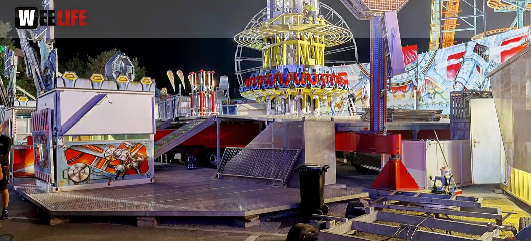 Hofer Volksfest 2022 Abbau 7.8.22 8.8.22