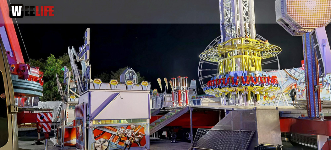 Hofer Volksfest 2022 Abbau 7.8.22 8.8.22
