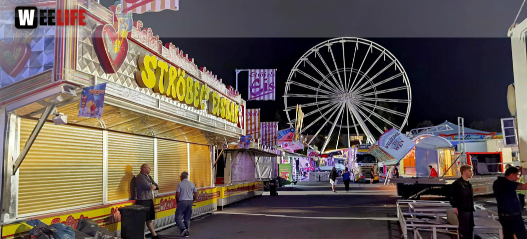 Hofer Volksfest 2022 Abbau 7.8.22 8.8.22