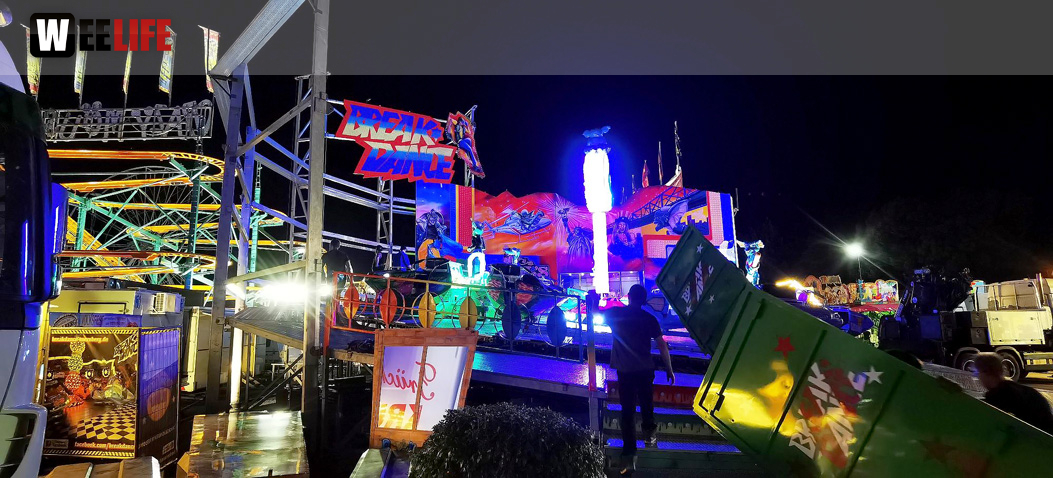 Hofer Volksfest 2022 Abbau 7.8.22 8.8.22