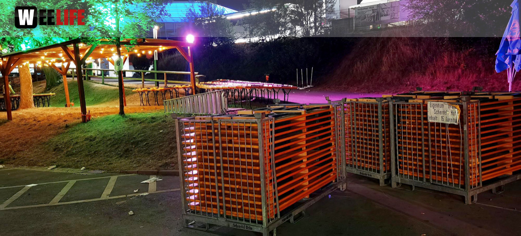 Hofer Volksfest 2022 Abbau 7.8.22 8.8.22