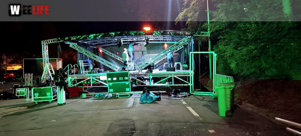 Hofer Volksfest 2022 Abbau 7.8.22 8.8.22