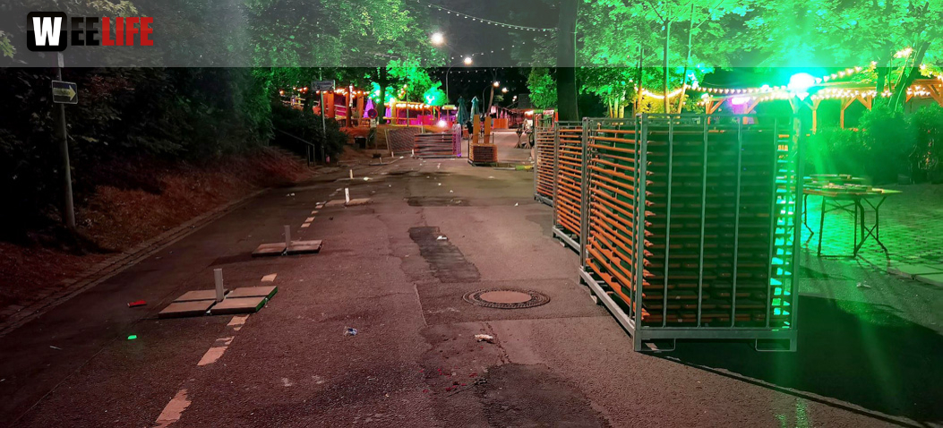 Hofer Volksfest 2022 Abbau 7.8.22 8.8.22