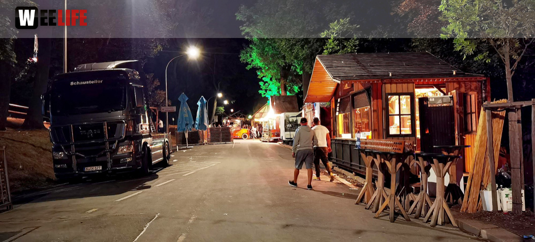 Hofer Volksfest 2022 Abbau 7.8.22 8.8.22