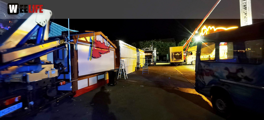 Hofer Volksfest 2022 Abbau 7.8.22 8.8.22
