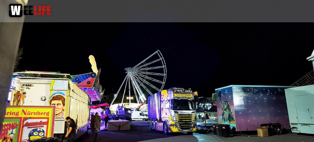 Hofer Volksfest 2022 Abbau 7.8.22 8.8.22