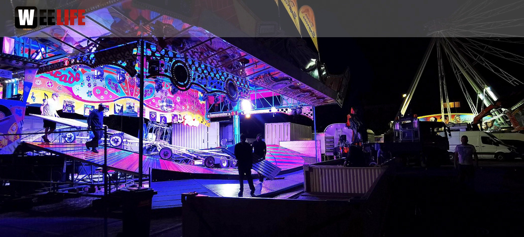 Hofer Volksfest 2022 Abbau 7.8.22 8.8.22
