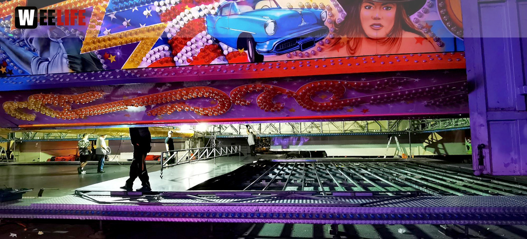 Hofer Volksfest 2022 Abbau 7.8.22 8.8.22