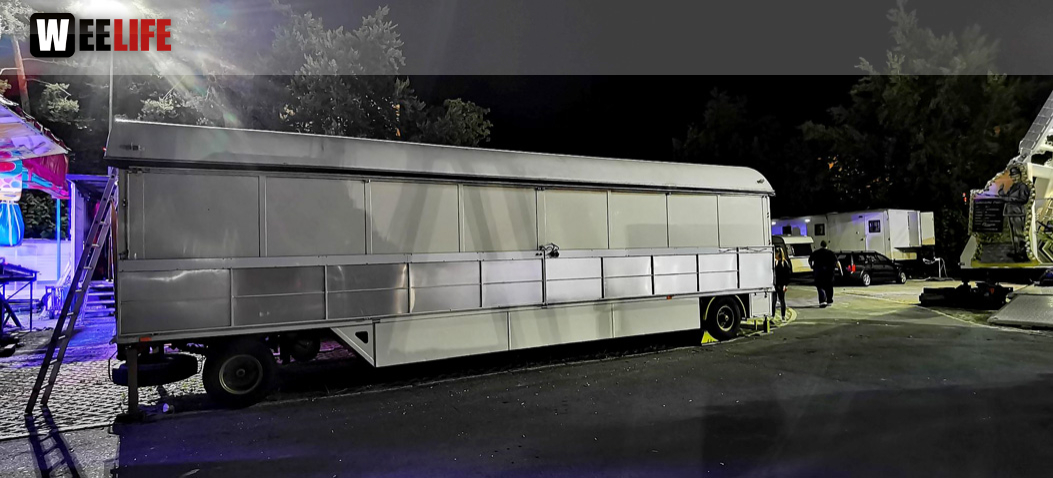 Hofer Volksfest 2022 Abbau 7.8.22 8.8.22
