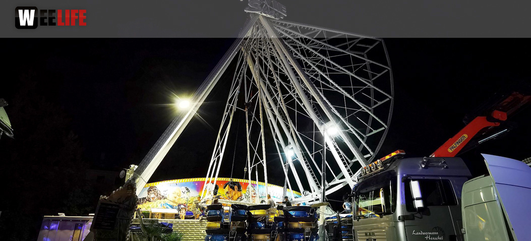 Hofer Volksfest 2022 Abbau 7.8.22 8.8.22