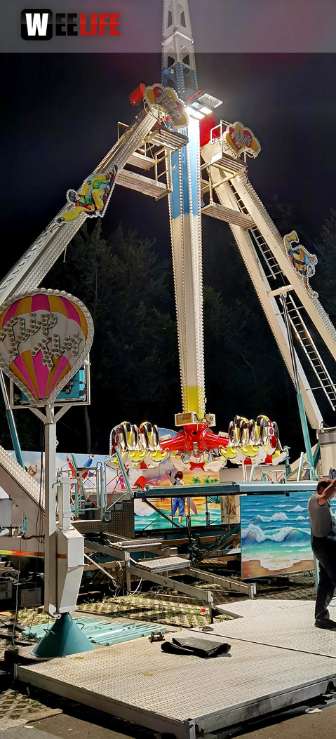 Hofer Volksfest 2022 Abbau 7.8.22 8.8.22