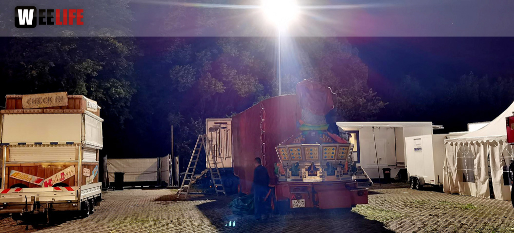Hofer Volksfest 2022 Abbau 7.8.22 8.8.22