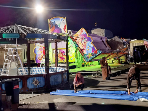 Hofer Volksfest 2022 Abbau 7.8.22 8.8.22 – Foto 112