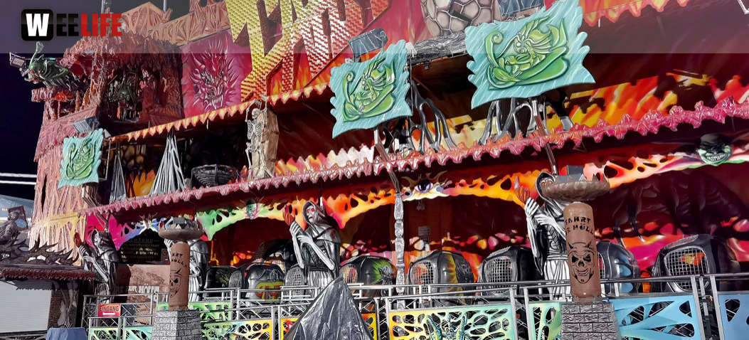 Hofer Volksfest 2022 Abbau 7.8.22 8.8.22