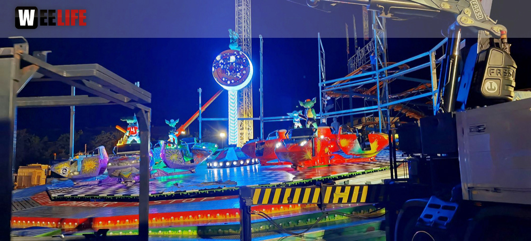Hofer Volksfest 2022 Abbau 7.8.22 8.8.22