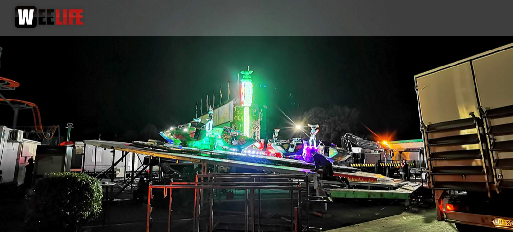 Hofer Volksfest 2022 Abbau 7.8.22 8.8.22