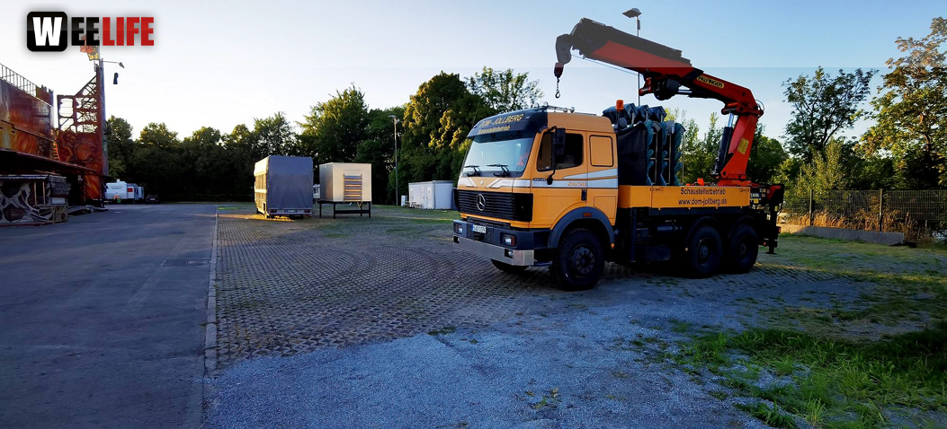 Hofer Volksfest 2022 Abbau 7.8.22 8.8.22