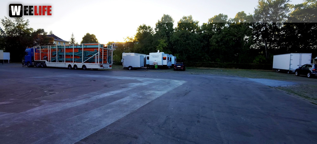 Hofer Volksfest 2022 Abbau 7.8.22 8.8.22