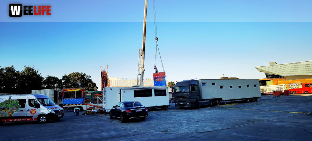 Hofer Volksfest 2022 Abbau 7.8.22 8.8.22