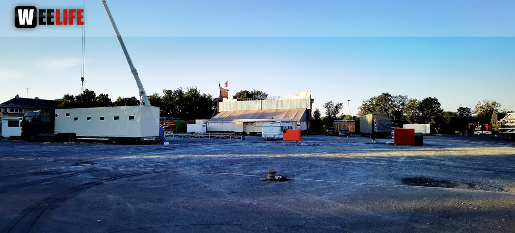 Hofer Volksfest 2022 Abbau 7.8.22 8.8.22
