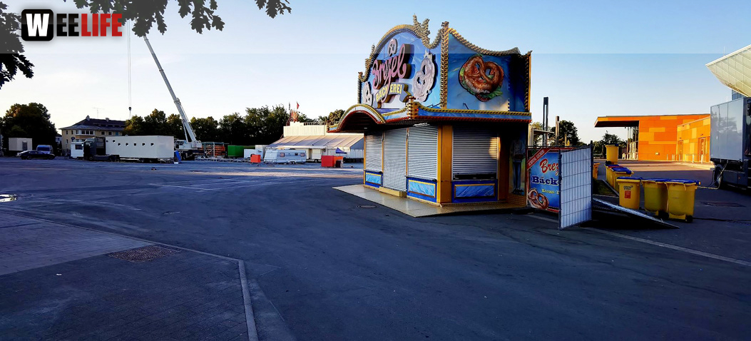 Hofer Volksfest 2022 Abbau 7.8.22 8.8.22