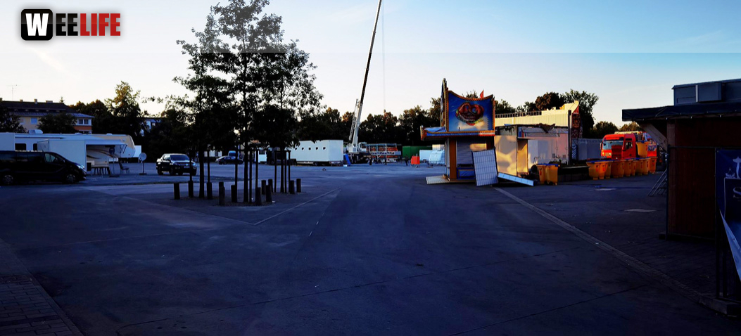 Hofer Volksfest 2022 Abbau 7.8.22 8.8.22